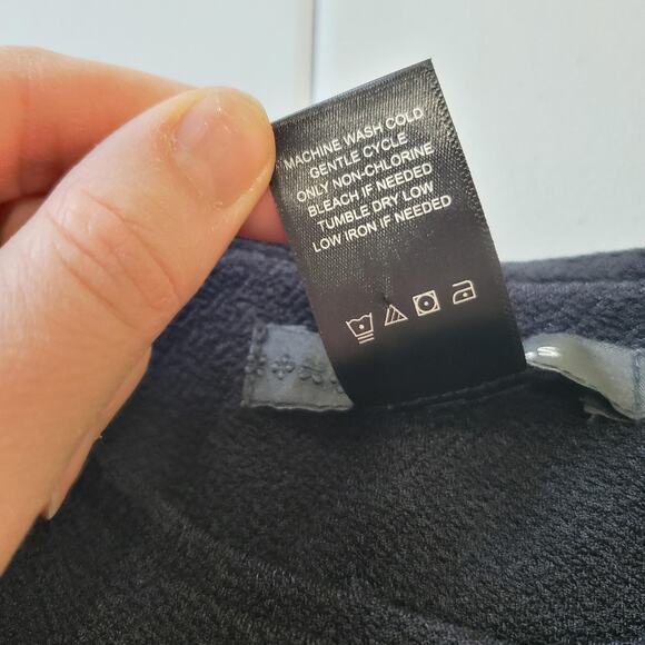 Ali Miles Jacket Womens 2XL Black Ruffle Hem Button Front Metallic Accent - Picture 6 of 9